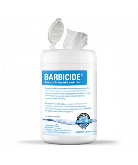 BARBICIDE Салфетки для поверхностной  дезинфекции, упаковка 120 ШТ 
